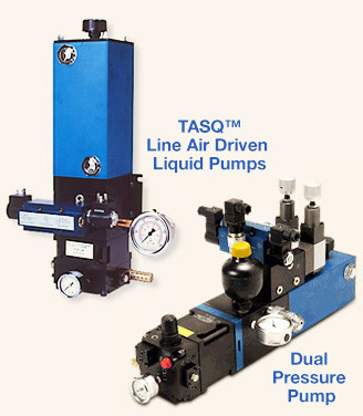 Air-driven Pumps for Machining, Workholding, Braking, Clamping, Tool Knockouts